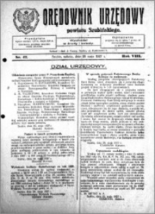 Orędownik Urzędowy powiatu Szubińskiego 1927.05.28 R.8 nr 42