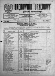 Orędownik Urzędowy powiatu Szubińskiego 1927.06.01 R.8 nr 43