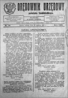Orędownik Urzędowy powiatu Szubińskiego 1927.06.18 R.8 nr 48