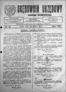 Orędownik Urzędowy powiatu Szubińskiego 1927.07.20 R.8 nr 57