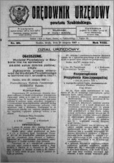 Orędownik Urzędowy powiatu Szubińskiego 1927.08.31 R.8 nr 69