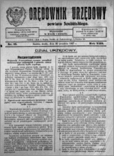 Orędownik Urzędowy powiatu Szubińskiego 1927.09.28 R.8 nr 77