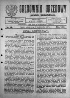 Orędownik Urzędowy powiatu Szubińskiego 1927.10.29 R.8 nr 86