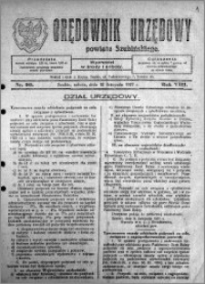 Orędownik Urzędowy powiatu Szubińskiego 1927.11.12 R.8 nr 90