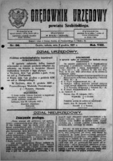 Orędownik Urzędowy powiatu Szubińskiego 1927.12.03 R.8 nr 96