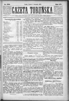 Gazeta Toruńska 1881, R. 15 nr 256
