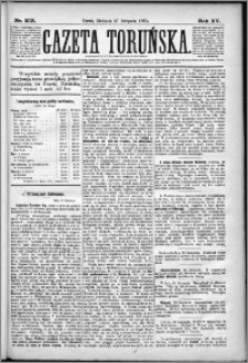 Gazeta Toruńska 1881, R. 15 nr 273