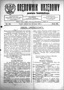Orędownik Urzędowy powiatu Szubińskiego 1928.02.25 R.9 nr 16