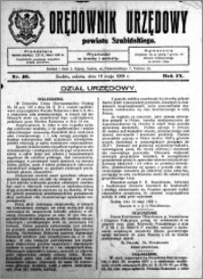 Orędownik Urzędowy powiatu Szubińskiego 1928.05.19 R.9 nr 40