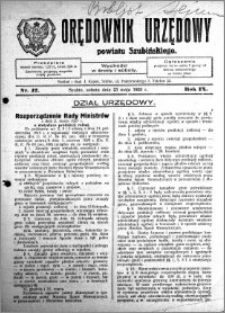 Orędownik Urzędowy powiatu Szubińskiego 1928.05.25 R.9 nr 42