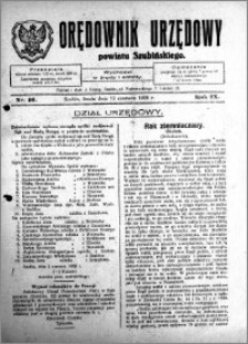 Orędownik Urzędowy powiatu Szubińskiego 1928.06.13 R.9 nr 46