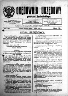 Orędownik Urzędowy powiatu Szubińskiego 1928.07.07 R.9 nr 53