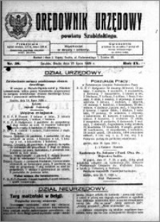 Orędownik Urzędowy powiatu Szubińskiego 1928.07.25 R.9 nr 58