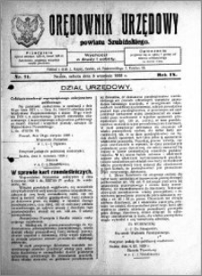 Orędownik Urzędowy powiatu Szubińskiego 1928.09.08 R.9 nr 71