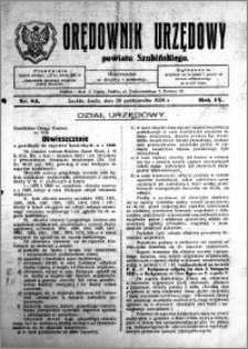 Orędownik Urzędowy powiatu Szubińskiego 1928.10.24 R.9 nr 84
