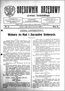 Orędownik Urzędowy powiatu Szubińskiego 1929.01.02 R.10 nr 1
