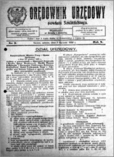 Orędownik Urzędowy powiatu Szubińskiego 1929.01.05 R.10 nr 2