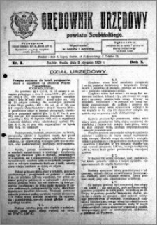 Orędownik Urzędowy powiatu Szubińskiego 1929.01.10 R.9 nr 3