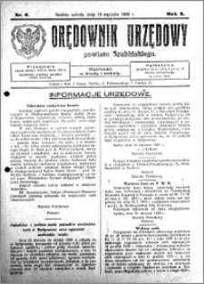 Orędownik Urzędowy powiatu Szubińskiego 1929.01.19 R.10 nr 6