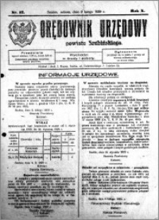 Orędownik Urzędowy powiatu Szubińskiego 1929.02.09 R.10 nr 12