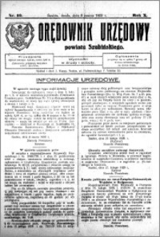 Orędownik Urzędowy powiatu Szubińskiego 1929.03.06 R.10 nr 19