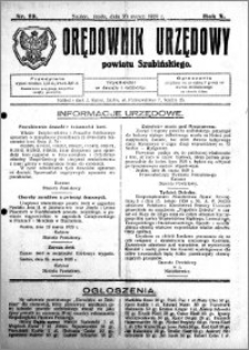 Orędownik Urzędowy powiatu Szubińskiego 1929.03.20 R.10 nr 23