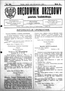 Orędownik Urzędowy powiatu Szubińskiego 1929.04.24 R.10 nr 33