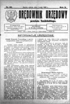 Orędownik Urzędowy powiatu Szubińskiego 1929.05.04 R.10 nr 36