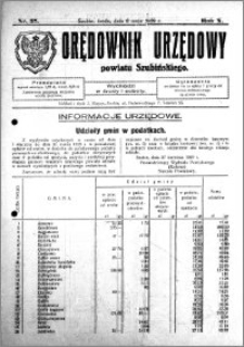 Orędownik Urzędowy powiatu Szubińskiego 1929.05.08 R.10 nr 37