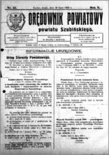 Orędownik Powiatowy powiatu Szubińskiego 1929.07.10 R.10 nr 55