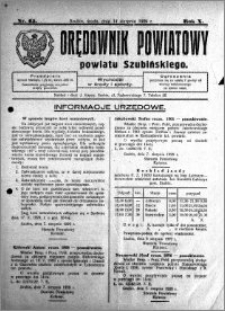 Orędownik Powiatowy powiatu Szubińskiego 1929.08.14 R.10 nr 65