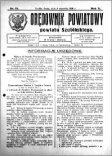 Orędownik Powiatowy powiatu Szubińskiego 1929.09.04 R.10 nr 71