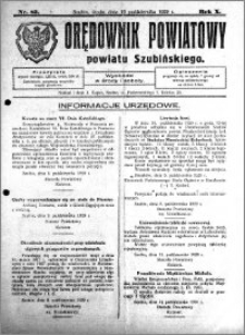 Orędownik Powiatowy powiatu Szubińskiego 1929.10.16 R.10 nr 83