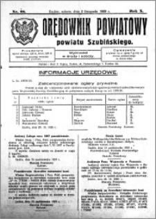 Orędownik Powiatowy powiatu Szubińskiego 1929.11.02 R.10 nr 88