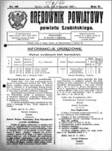 Orędownik Powiatowy powiatu Szubińskiego 1929.11.06 R.10 nr 89