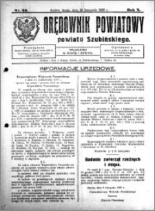 Orędownik Powiatowy powiatu Szubińskiego 1929.11.20 R.10 nr 93