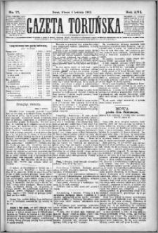 Gazeta Toruńska 1882, R. 16 nr 77