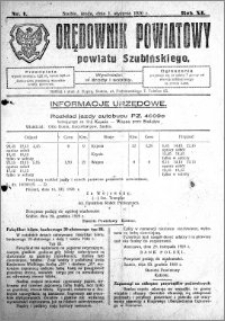 Orędownik Powiatowy powiatu Szubińskiego 1930.01.01 R.11 nr 1