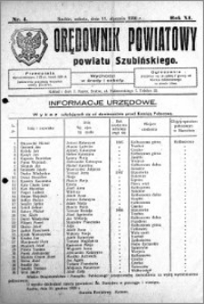 Orędownik Powiatowy powiatu Szubińskiego 1930.01.11 R.11 nr 4