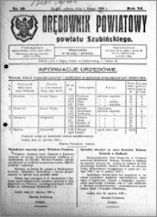 Orędownik Powiatowy powiatu Szubińskiego 1930.02.01 R.11 nr 10