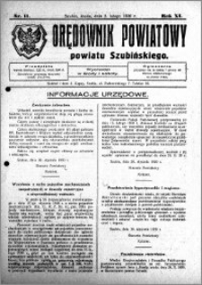 Orędownik Powiatowy powiatu Szubińskiego 1930.02.05 R.11 nr 11
