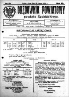 Orędownik Powiatowy powiatu Szubińskiego 1930.03.19 R.11 nr 23
