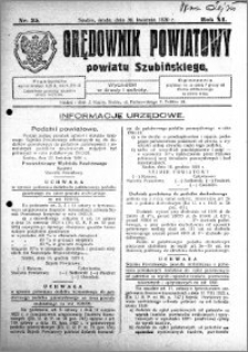 Orędownik Powiatowy powiatu Szubińskiego 1930.04.30 R.11 nr 35