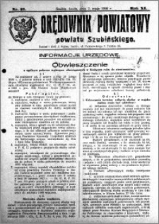 Orędownik Powiatowy powiatu Szubińskiego 1930.05.07 R.11 nr 37
