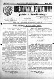 Powiatowy Urzędowy powiatu Szubińskiego 1930.06.07 R.11 nr 46