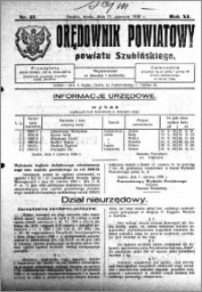 Orędownik Powiatowy powiatu Szubińskiego 1930.06.11 R.11 nr 47