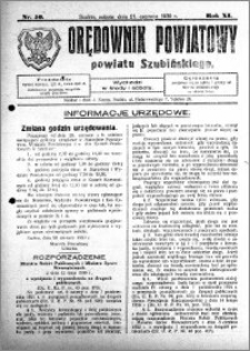 Orędownik Powiatowy powiatu Szubińskiego 1930.06.21 R.11 nr 50