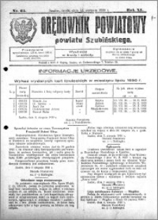 Orędownik Powiatowy powiatu Szubińskiego 1930.08.13 R.11 nr 65