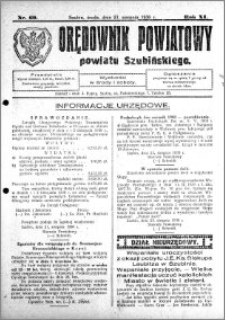 Orędownik Powiatowy powiatu Szubińskiego 1930.08.27 R.11 nr 69
