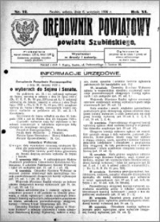 Orędownik Powiatowy powiatu Szubińskiego 1930.09.06 R.11 nr 72